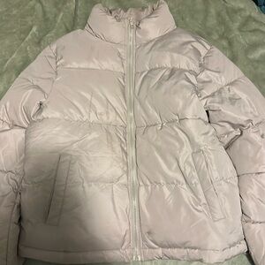 Forever 21 size small cream puffer jacket NWOT